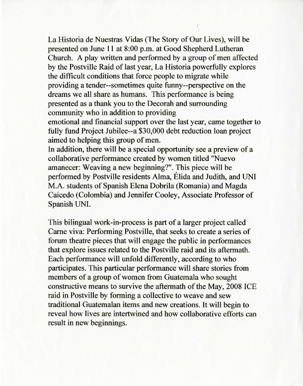 Story of Our Lives written statement for Decorah performance.pdf