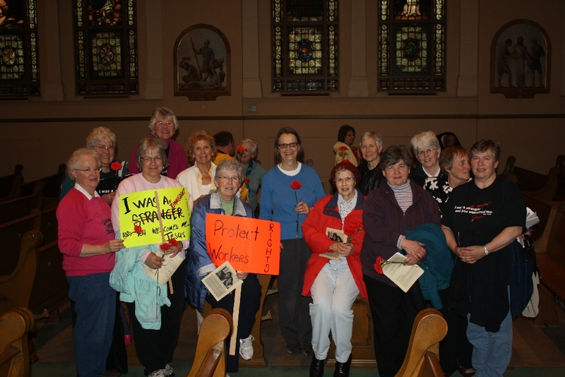 Group of supporters at the Interfaith Prayer Service, Immaculate Conception Catholic Church.JPG