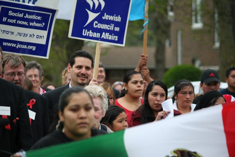 Pastor David Vasquez, marchers.JPG