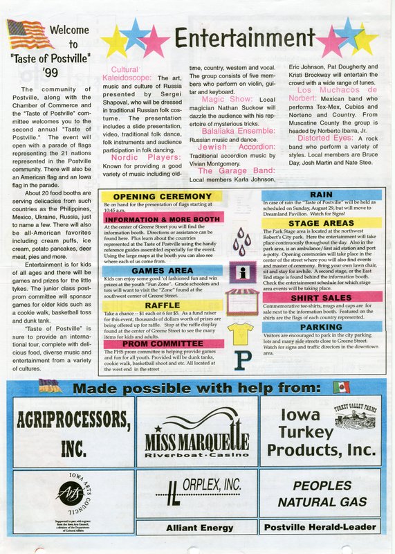 Taste of Postville newspaper 1999-08-29 page 4.jpg