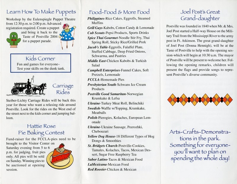 Taste of Postville program 2003-08-24 page 2.jpg