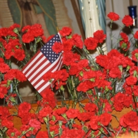 Flowers to represent the 389 detained workers.JPG